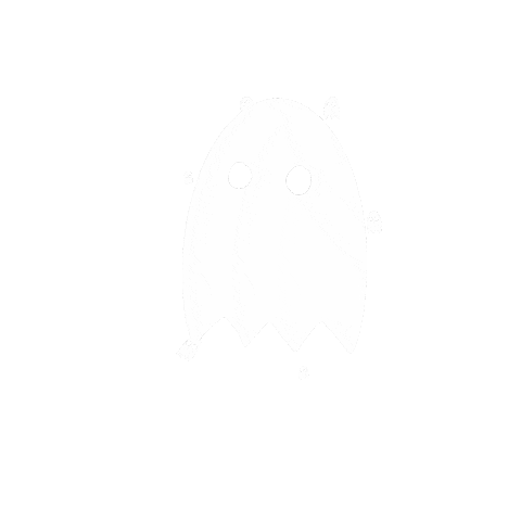 Casper The Friendly Ghost Halloween Sticker by Alexis Lynn