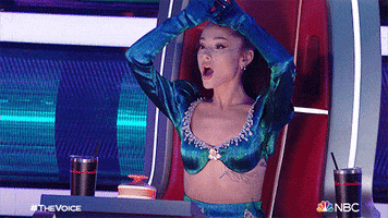 Ariana Grande Reaction GIF by The Voice
