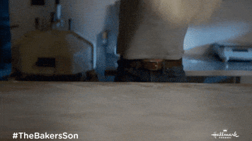Kneading Brant Daugherty GIF by Hallmark Channel Kneading Brant Daugherty GIF by Hallmark Channel
