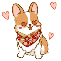 In Love Dog GIF by Lazy Corgi