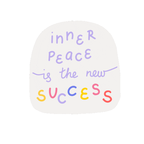 Mental Health Peace Sticker by Anastasia Stefanovska