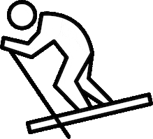 Skiing Sticker by RabbitFuel