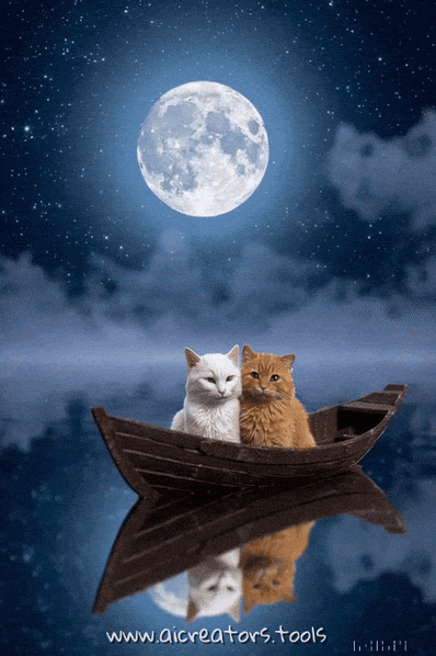 Good Night Cats GIF