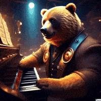 Cats Piano GIF by Gallery.fm