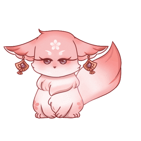Pink Fox Sticker for iOS & Android | GIPHY