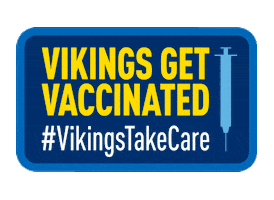Vikings Get Vaccinated Sticker by Augustana College