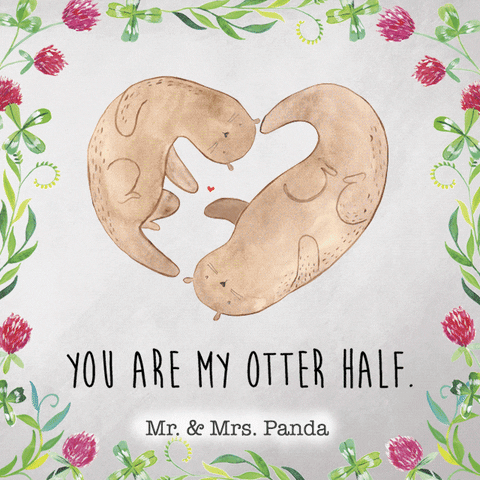 Love You Otter GIF by Mr. & Mrs. Panda