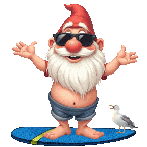 Summer Surfing Sticker