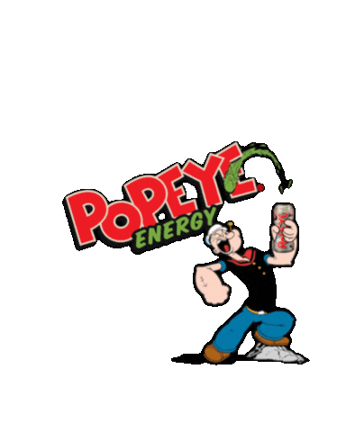 Popeye The Sailorman Sticker by Popeye Energy