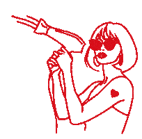 Girlspower Brushing Sticker by Cabs
