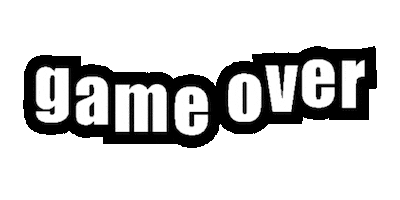 Game Over Sticker by SpoopyDrws