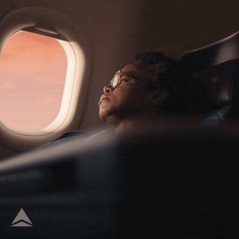 Relaxing First Class GIF by Delta Air Lines