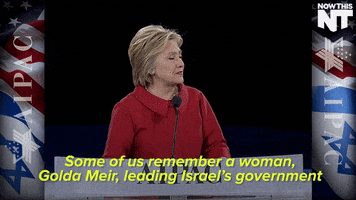 hillary clinton israel GIF by NowThis 