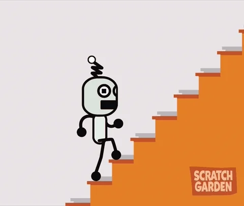 Robot Stairs GIF