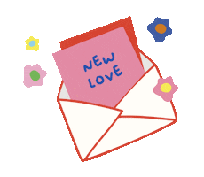 New Year Flower Sticker