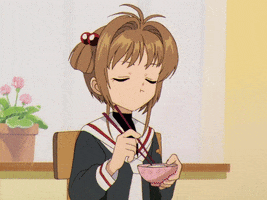 cardcaptor sakura eating GIF