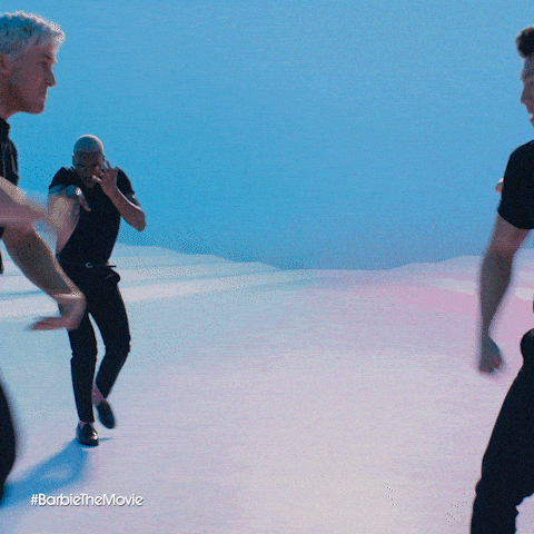 Dance Off Rock Paper Scissors GIF by Warner Bros. Pictures