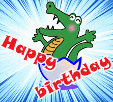 Crocodile 生日快樂 GIF