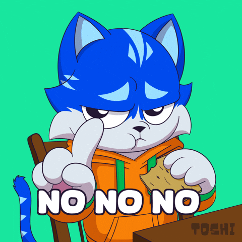 No Way Eating GIF by Toshithecat