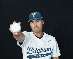 College Baseball Mic Drop GIF by BYU Cougars