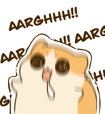 Cat Shout Sticker by Bichi Mao
