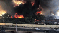 'Deliberately Lit' Bushfire Looms Over Perth Freeway