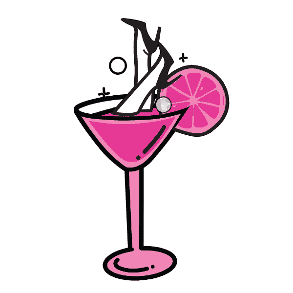 Margarita Pip Sticker by Pretty Iconic Podcast