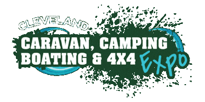 Cleveland Caravan Camping Boating 4X4 Expo Sticker by Australian Events