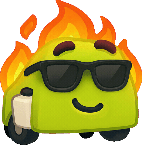 Awesome On Fire Sticker by Turf Tank