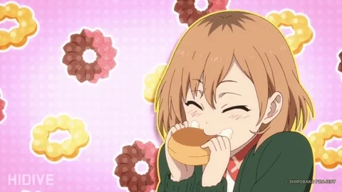 Donuts Anime Girl GIF