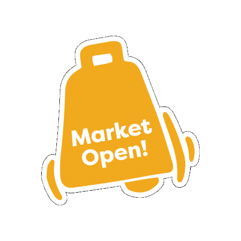 Opening Bell Market Is Open Sticker by MoscowFarmersMarket