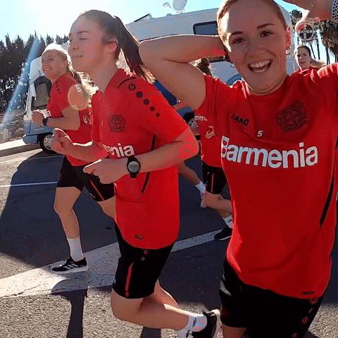 Happy Womens Soccer GIF by Bayer 04 Leverkusen