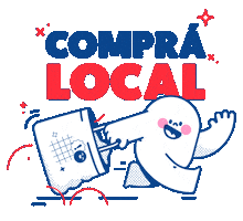 Buylocal Compralocal Sticker by Glenda Morahan