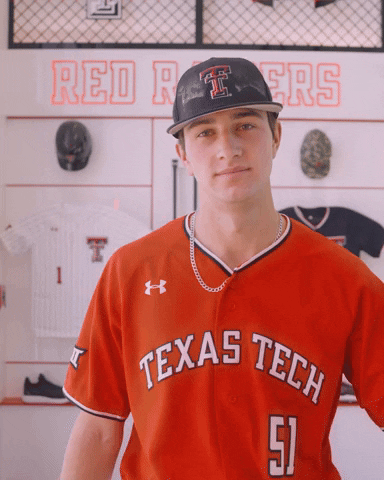 Zach Erdman GIF by Texas Tech Baseball