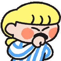 Sick Cough Sticker