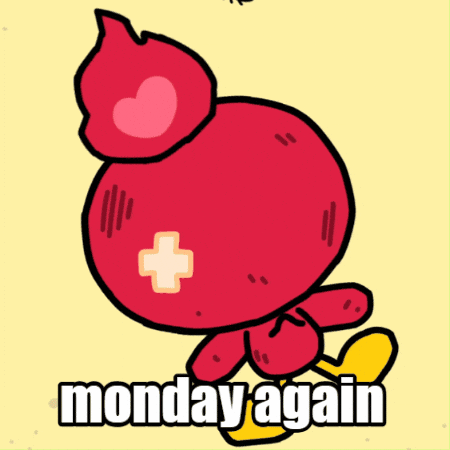 Tired Monday Morning GIF