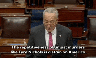 Policing Chuck Schumer GIF by GIPHY News