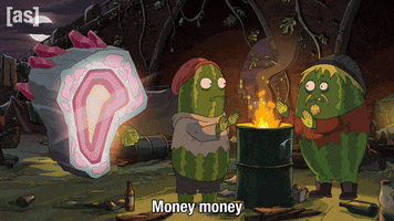 Rick And Morty Money GIF by Adult Swim
