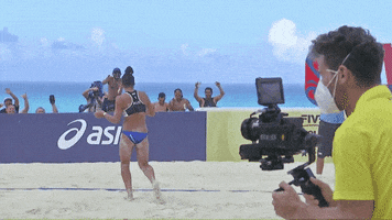 Beach Volleyball Dancing GIF by Volleyball World