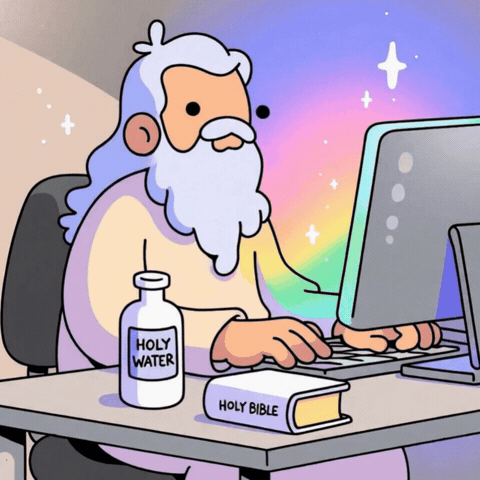 Coding Holy Water GIF by doodles