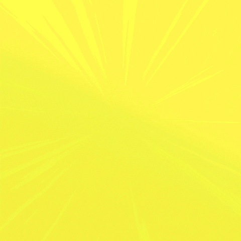 Digital art gif. In the style of a comic strip, four speech bubbles flash in front of us, reading, "By plane, by car, by train, abortion funds save the day!" against a bright yellow background.