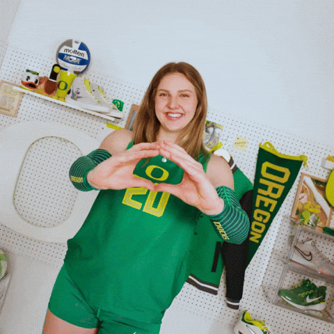 Oregon Duck Volleyball GIF by GoDucks