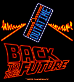 Back To The Future Neon GIF
