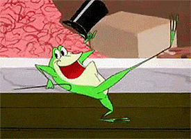 michigan j frog happy dance GIF