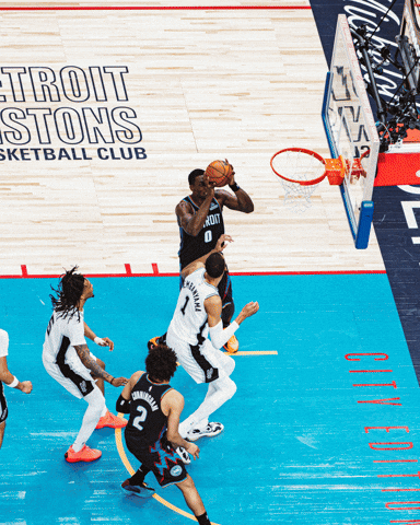 Nba Dunk GIF by Detroit Pistons