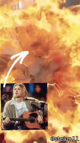 Kurt Cobain Baby GIF